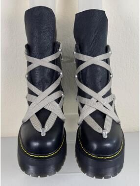 Dr. Doc Martens x Rick Owens 1460 Leather Platform Boots Mens Size 10 Womens 11